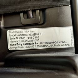 Nuna Pipa Lite RX Car Seat Base for Sale in La Habra Heights CA OfferUp