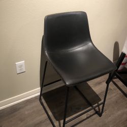 Set Of 2 Black Chairs 
