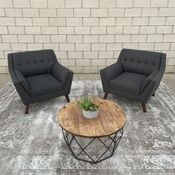 *Free Delivery* Modern Gray Chairs Couch Sofa