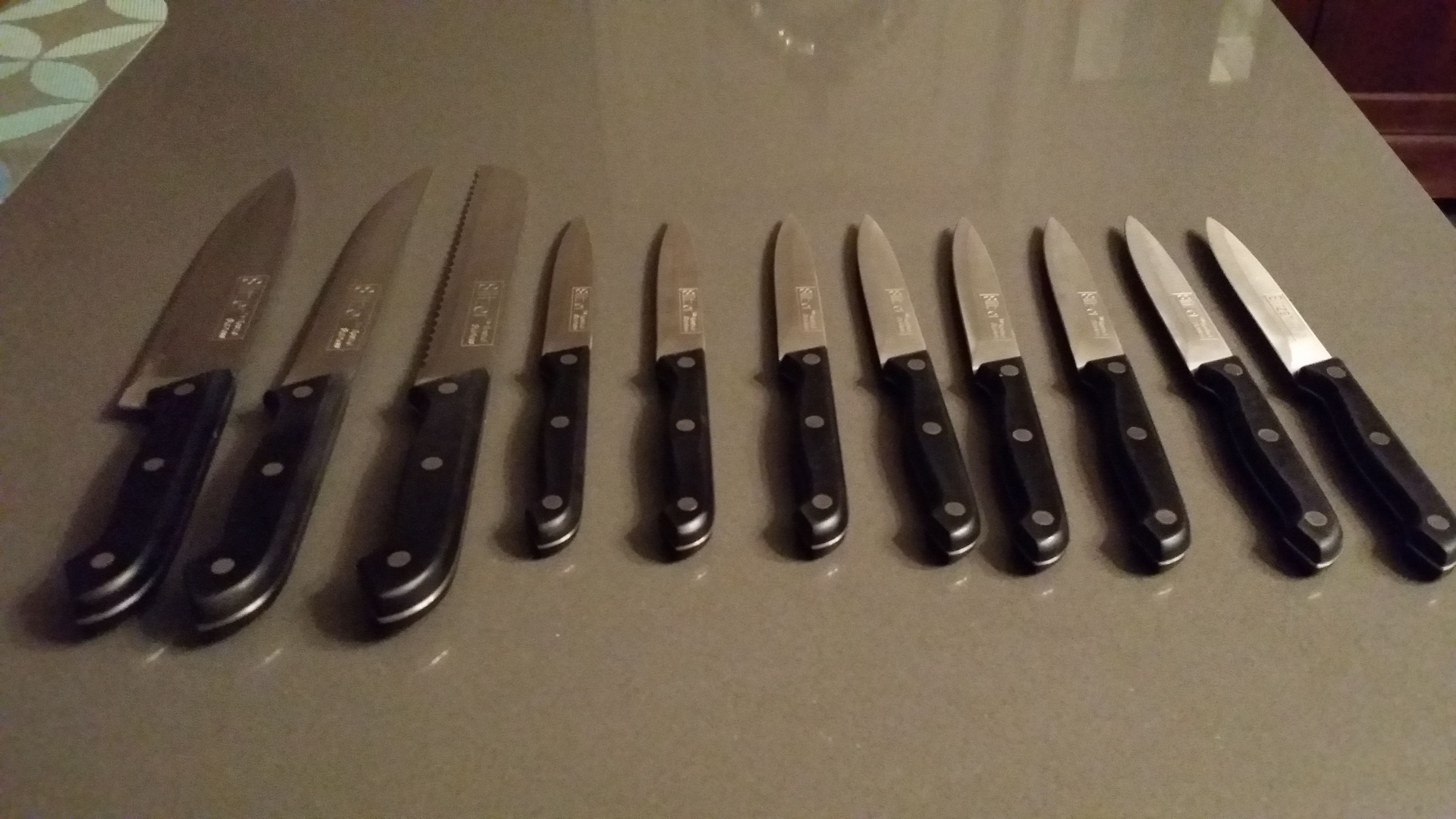 Slitzer Rostfrei Germany Stainless Steel Knife Set