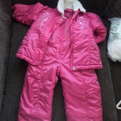 Snowsuit toddler girl / Bib and Jacket / 12-18 Months