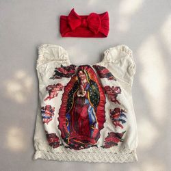 vestido de virgen de guadalupe para bebé de 3meses solamente uno disponible