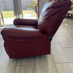 Red Leather Recliner