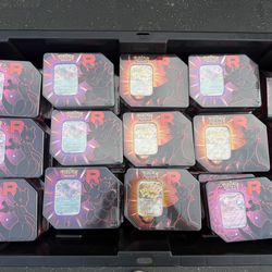 Pokemon Team Rocket Tin (Mewtwo Ex, Persian Ex, Nidoking Ex)