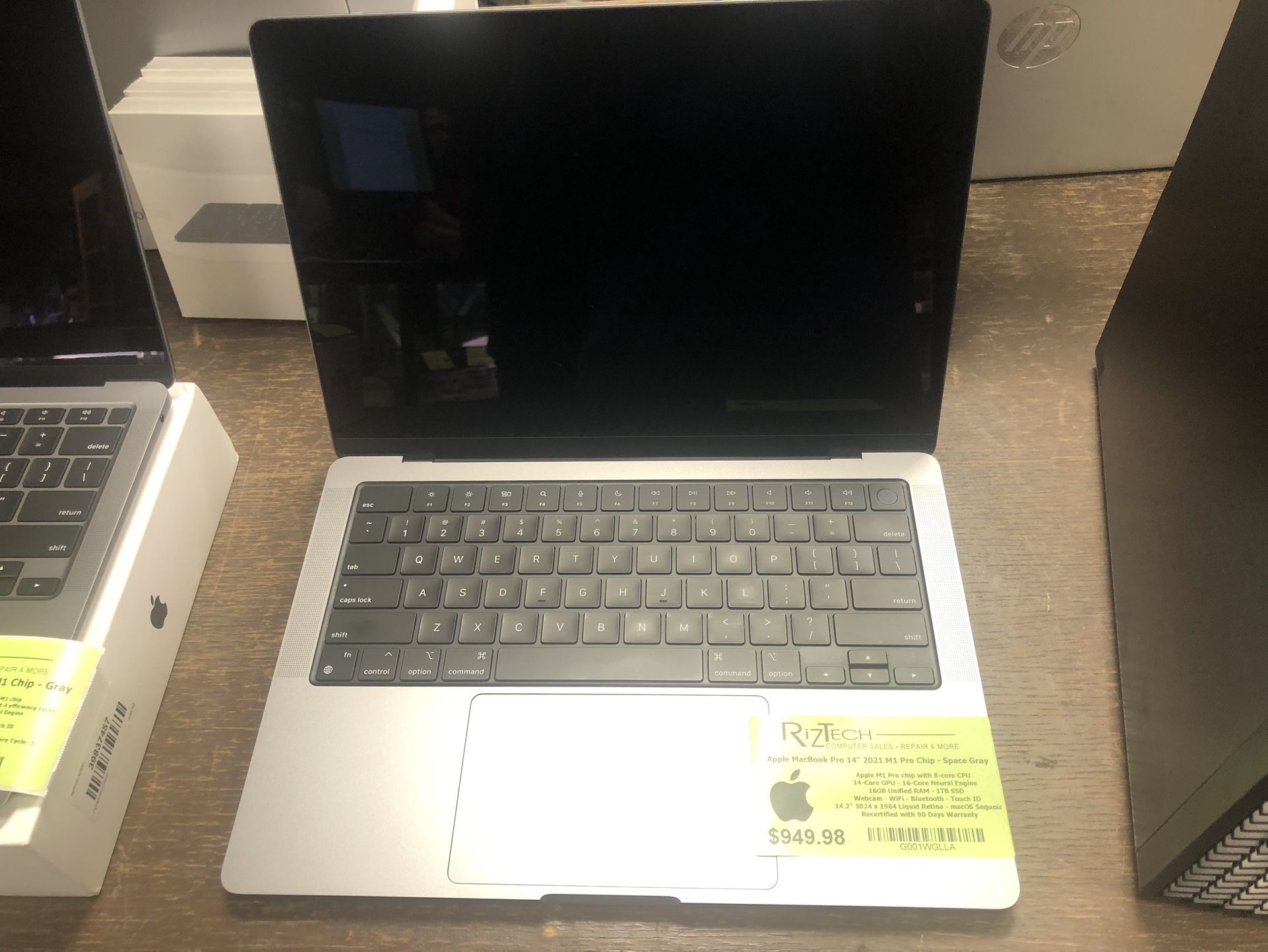 Apple MacBook Pro 14โ (2021, M1 Pro, Space Gray) โ $949.98