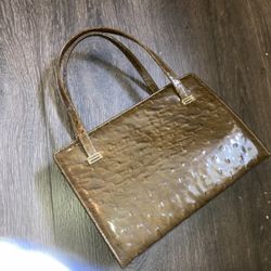 Geller 1940s Embossed Leather Purse