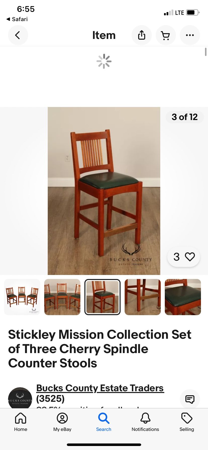 WANTED:  Used Stickley OAK Bar Stools