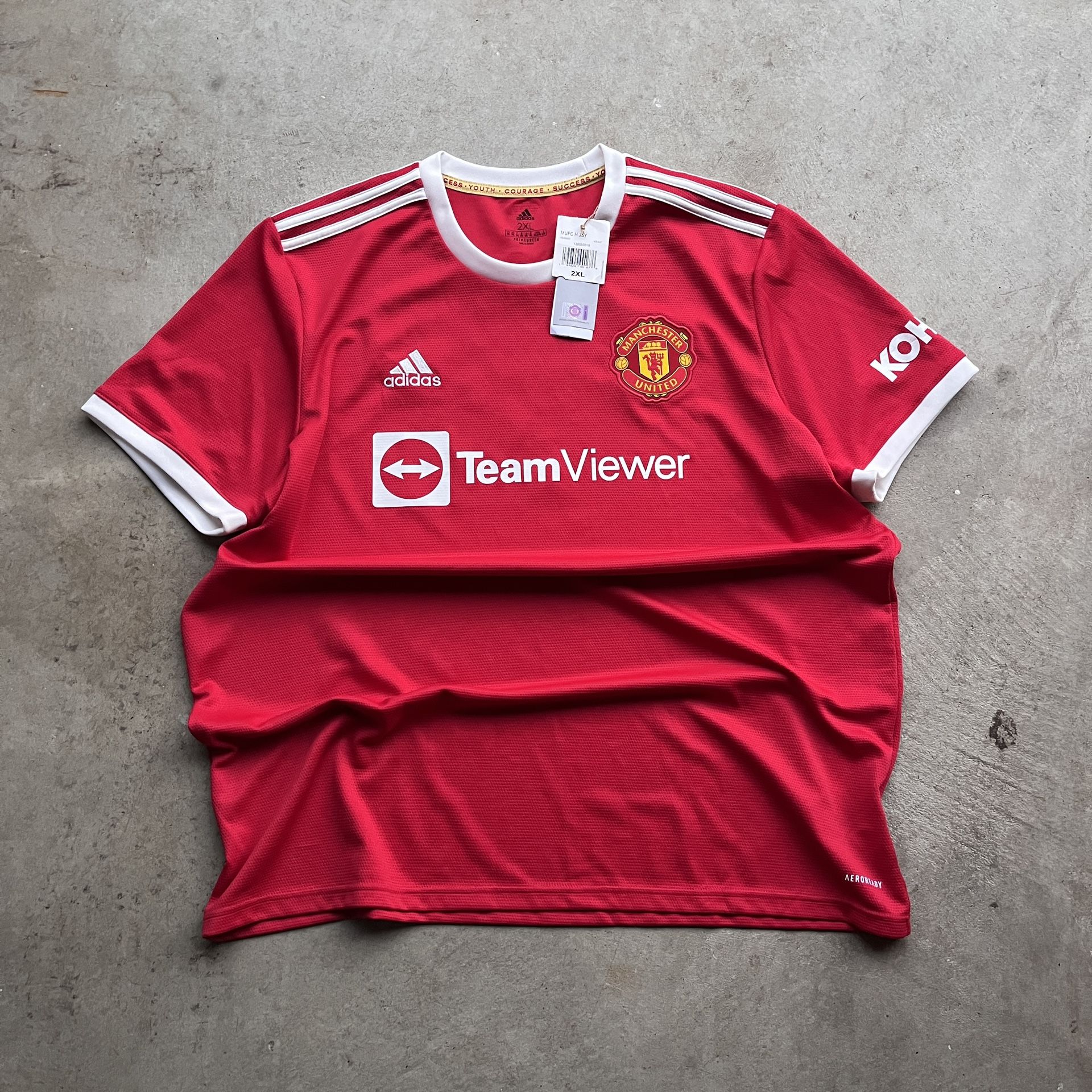 2021 Adidas Manchester United Ronaldo Home Football T Shirt