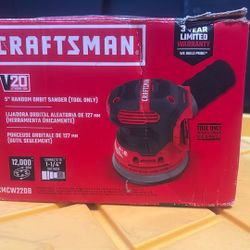 Craftsman. 5” Random Orbit Sander (tool Only)