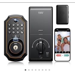 NEW YHV Smart Door Lock with Camera & Fingerprint 