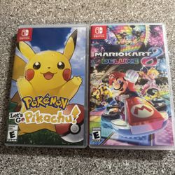 Mario Kart 8 Deluxe &  Pokemon Let’s Go Pikachu 
