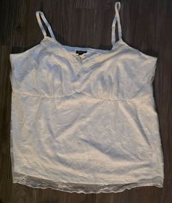 *Brand New* Womens Ladies Torrid Plus Size Whisper White Lace Sweetheart Cami Tank Sleeveless Sz 2 2X (18 20)