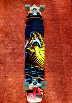 Vintage Santa Cruz Hand Wave Drop Down Longboard
