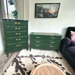 Two-piece Wooden Dresser Set