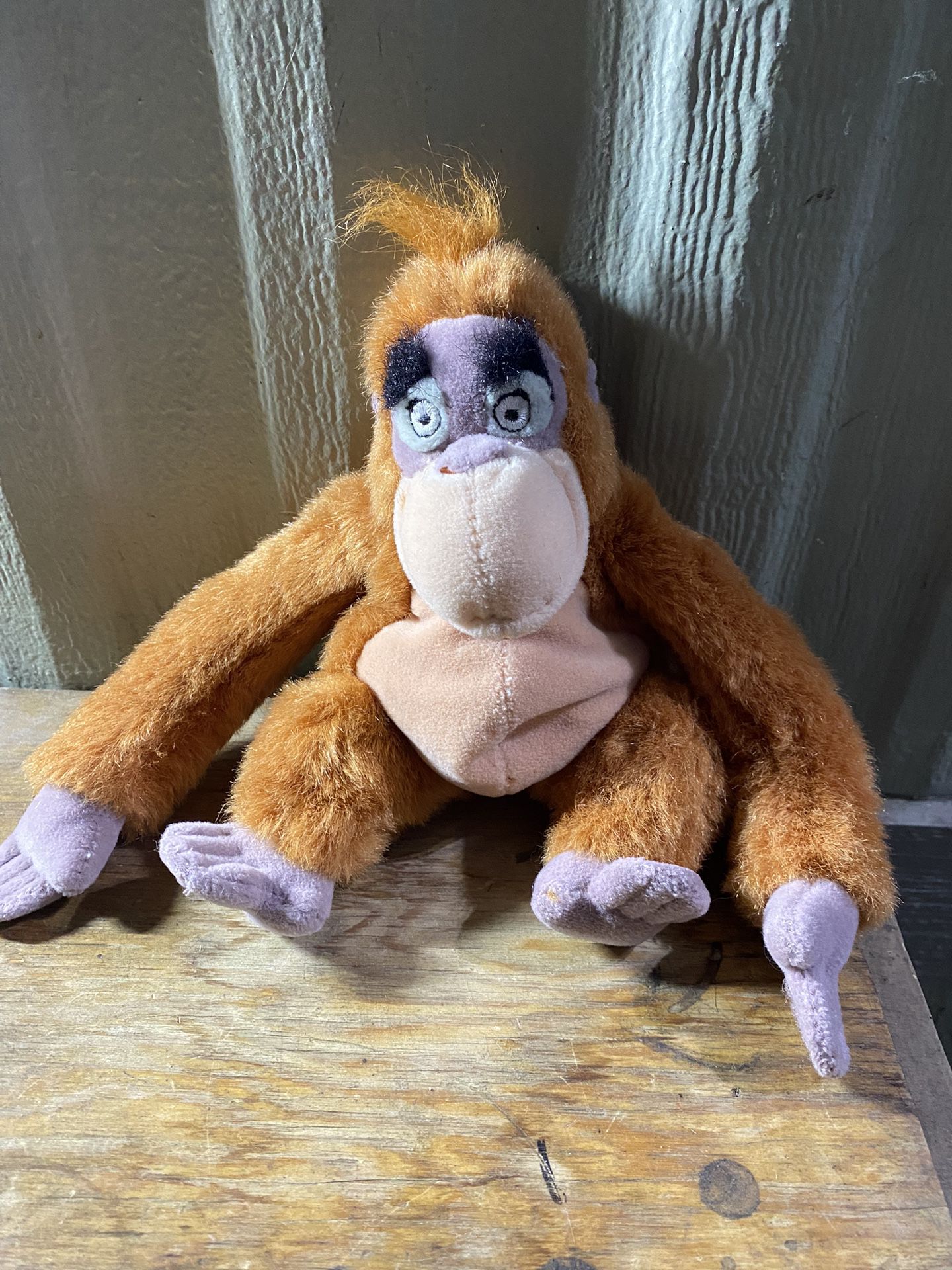 Disney King Louie 8 Monkey The Jungle Book Ape Bean Bag Plush Orangutan
