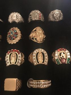 14k Gold filled men rings / Anillos de hombre de Oro laminado