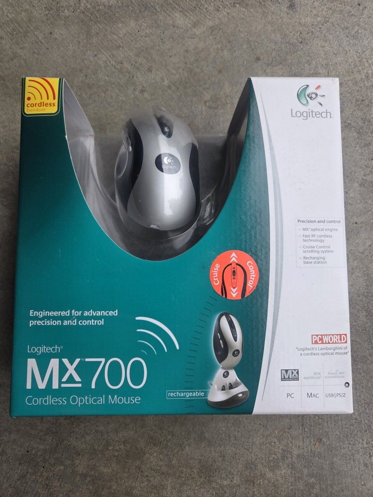 NEW Logitech MX700 Cordless Optical Mouse