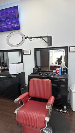 Barber  Station , Mirror , Yukon  station , light , chair