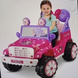 Disney Minnie Mouse 6V Ride-On Jeep – Battery Powered Car 🚗💖
