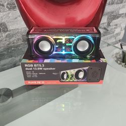 Speaker 🔊 BLUETOOTH INALÁMBRICO LUCES LED CAMBIAN CON ÉL RITMO De La  Musica !. ( V8 )