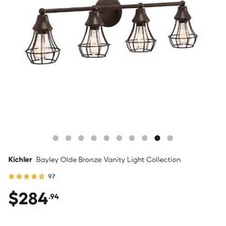 NEW Kichler Bayley 3-Light Vanity Light