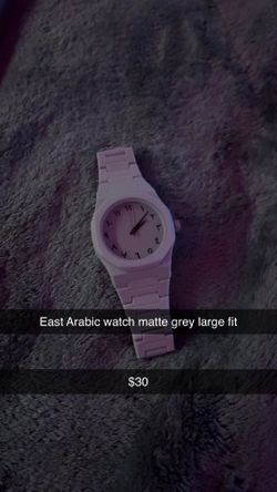 East Arabic Grey Matte watch