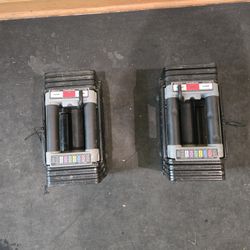 Powerblock Elite USA 50lb Each Adjustable Dumbbells 