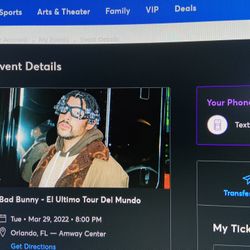 [IN HAND] Bad Bunny Tickets Amway Arena Ticketmaster Good Seats
