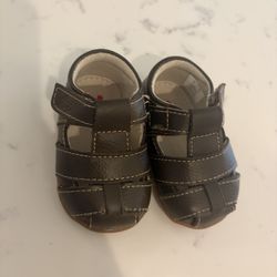 See Kai Run Brown Leather Sandal