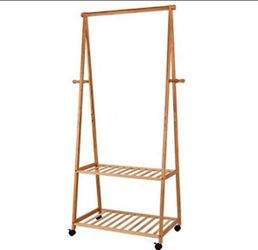 Bamboo Garment Clothes Rack - NEW in Box