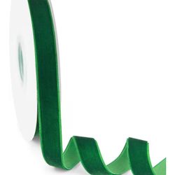 Wide Velvet Ribbon Forest Green 