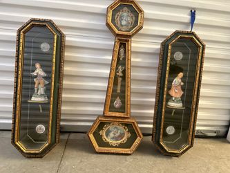 3 pc antique wall art