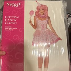 Cotton Candy Clown Costume