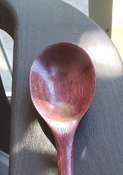 Purple heart and koa wooden spoon. Brand new. Amazing quality.