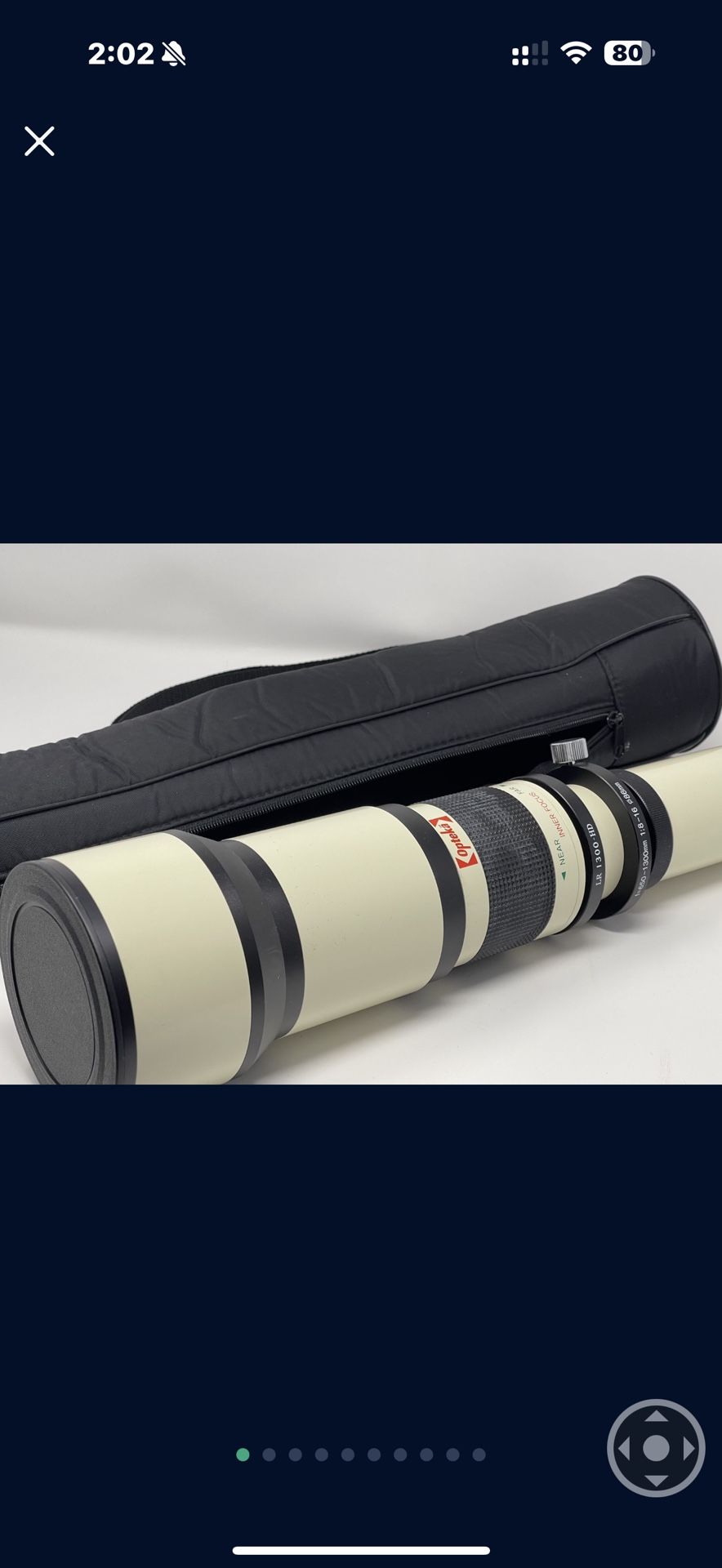 Ópteka (contact info removed)mm F8 With T-mount Adapter For All Emount Sony Cameras