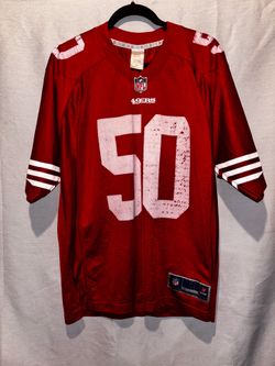 Men’s medium NFL San Francisco 49ers red jersey # 50