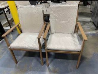 Assembled New Outdoor Patio Dining Chair Set of 4 Never-Rust Outdoor Aluminum Patio Chairs