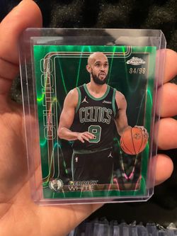 2025-26 Topps Chrome - Derrick White #71 Green RayWave Refractor84 /99