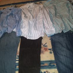 Mens Xlg Shirts  Jeans Waist Size 40 ×30 Buying Everything Ahown