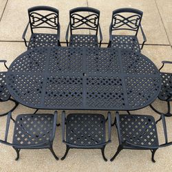 Hanamint Heavy Outdoor Patio Furniture 8 Seat Dining set-7ft table