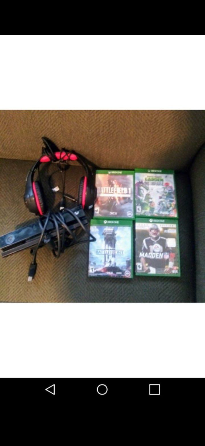 Xbox One w/Games,Kinect $130 need gone today