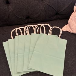 Teal Gift Bags, New .    10 For 1$.  