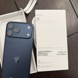 IPhone 17 PRO MAX 2TB, DEEP BLUE/UNLOCKED (add any phone carrier)