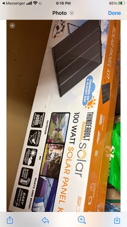 100 watt portable solar panel kit