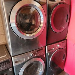 LG PLATINUM STEAM WASHER AND ELECTRIC STEAM DRYER SUPERCAPACITY