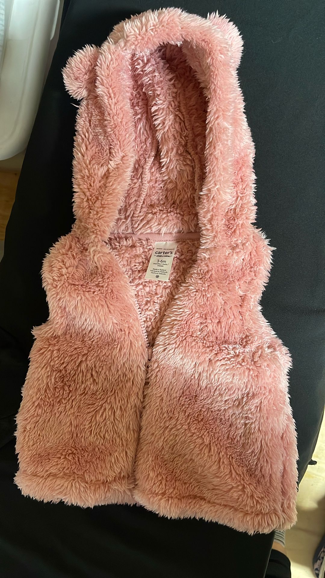 Carters 3-6 Months Pink Bear Vest