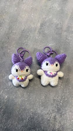 Adorable Kuromi Keychain 2 Pieces Set 