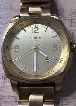 Nixon 100 Meter Gold-Tone Watch