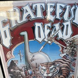 Grateful Dead Europe 1990 Poster Vintage