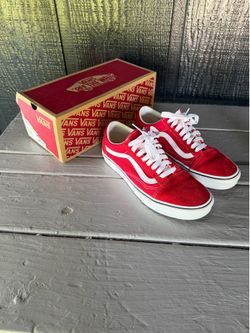 Women’s Size 8 Red Vans